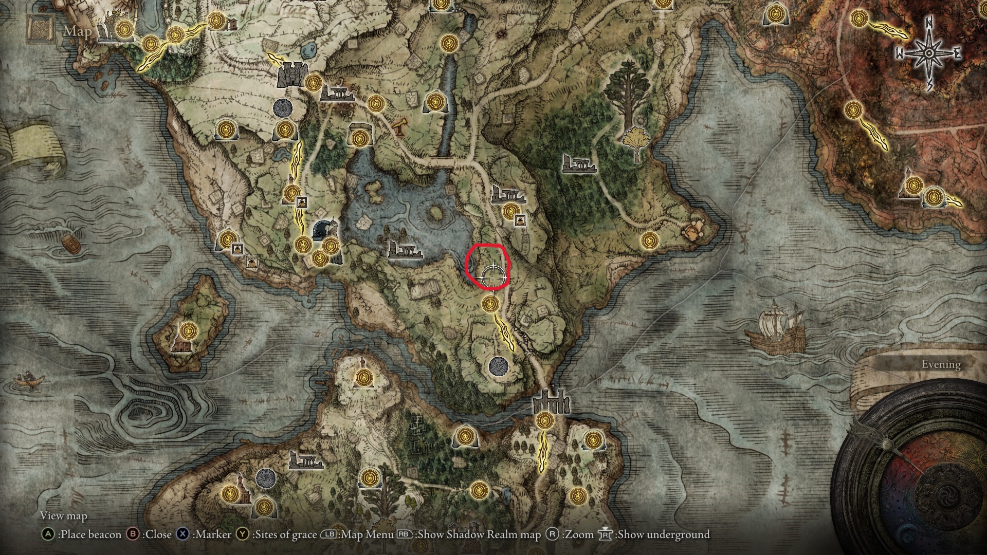 location of the lone noble/runebear who drops a larval tear