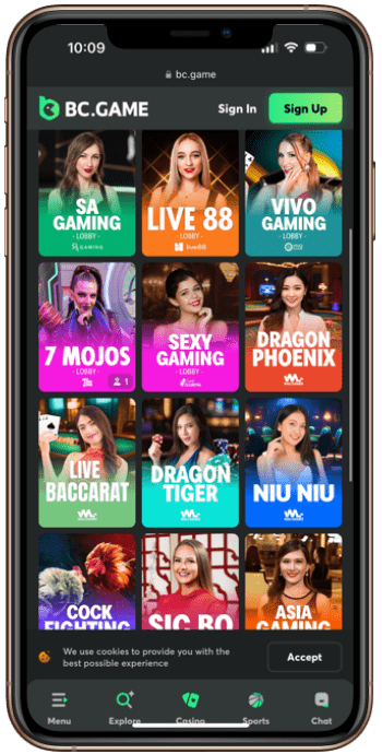 BC.Game Live Bitcoin Casino