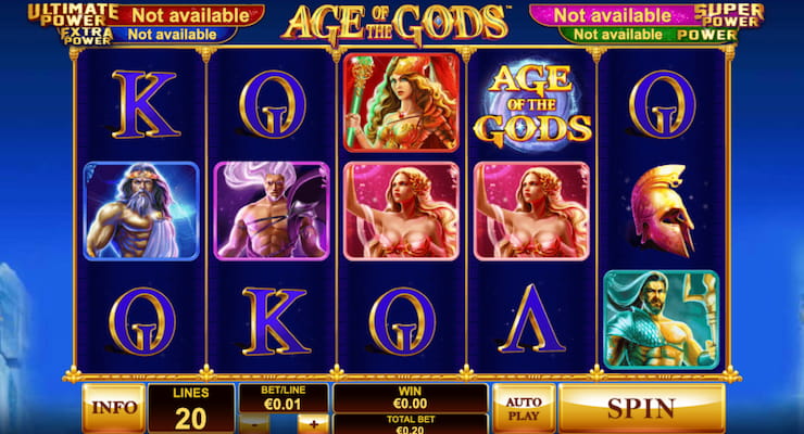 Age of the Gods Playtech Slot