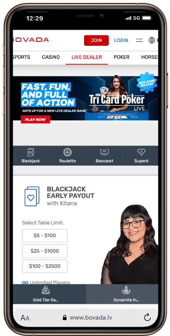 Bovada Homepage