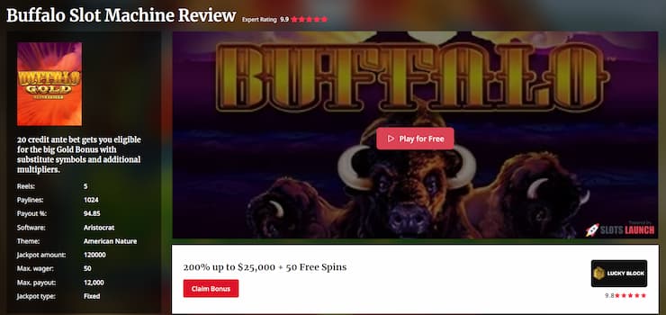 Where To Play The Buffalo Slot Machine In Free Play Mode