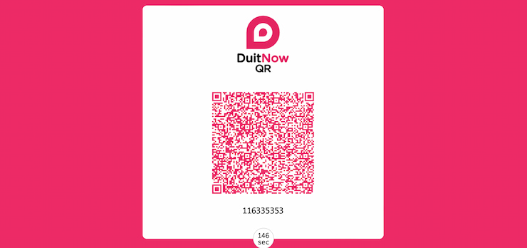 Scan QR or Enter DuitNow ID