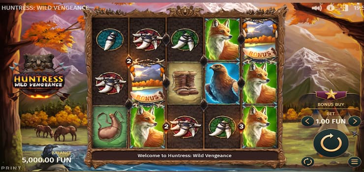 Huntress Wild Vengeance Casino Slot Game