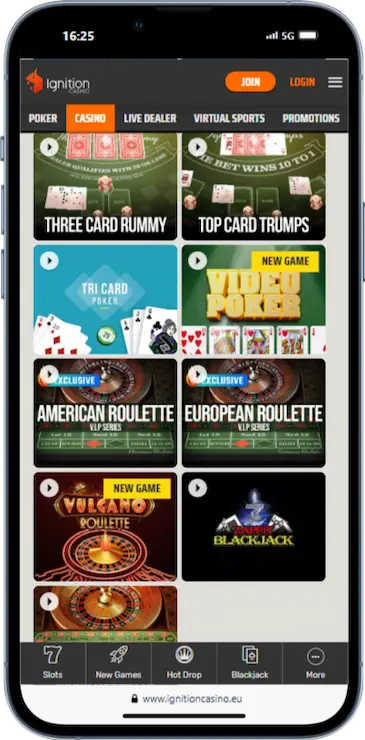 3 Card Poker Ignition