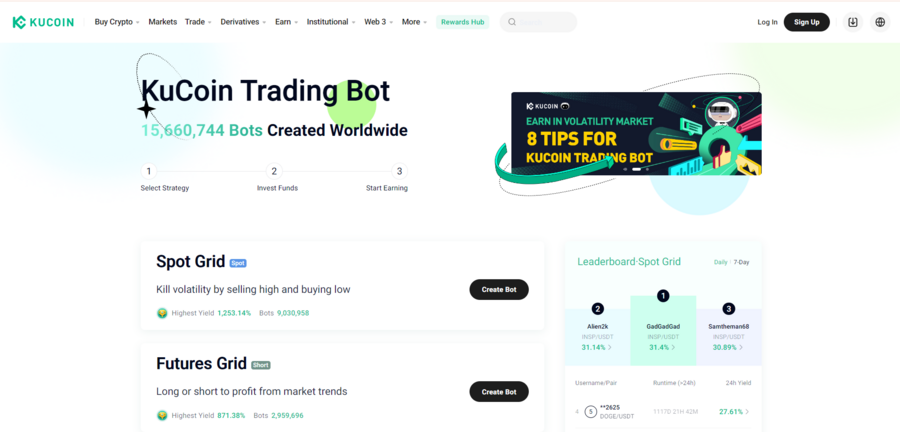 Overview of KuCoin’s bots and what they do