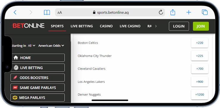 Outright NBA Betting Futures