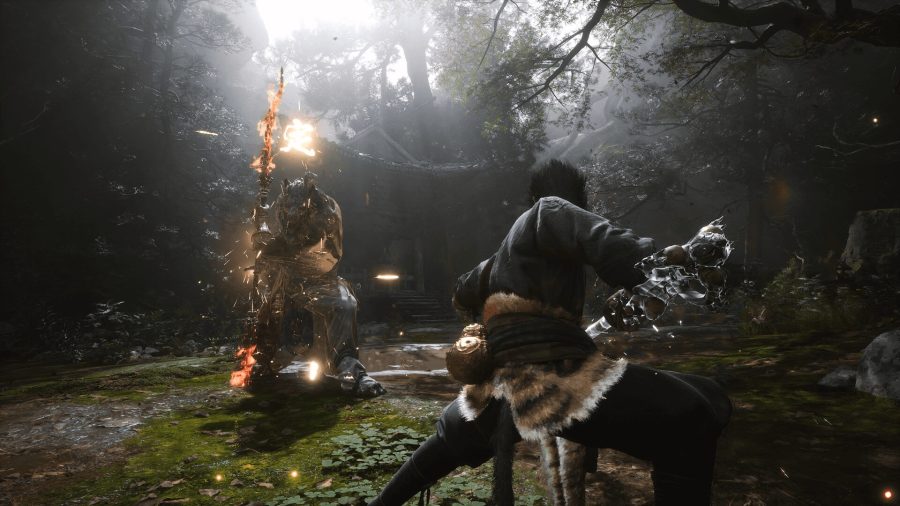 A Black Myth: Wukong boss battle