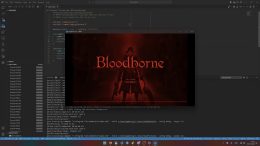 Bloodborne running on a PS4 emulator on a PC