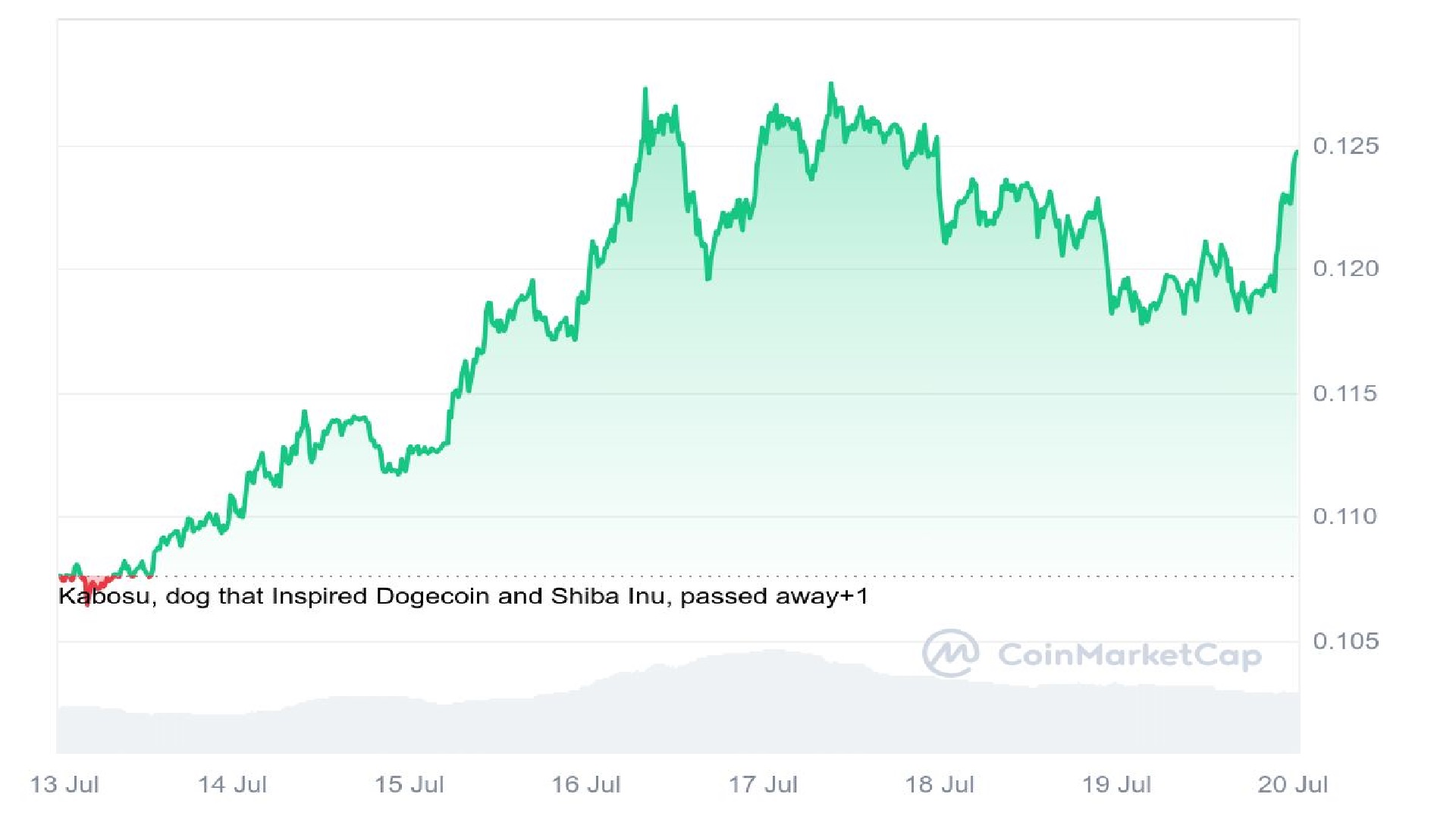 Dogecoin Price Analysis Graph