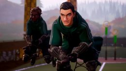 a Slytherin playing Quidditch in Quidditch Champions