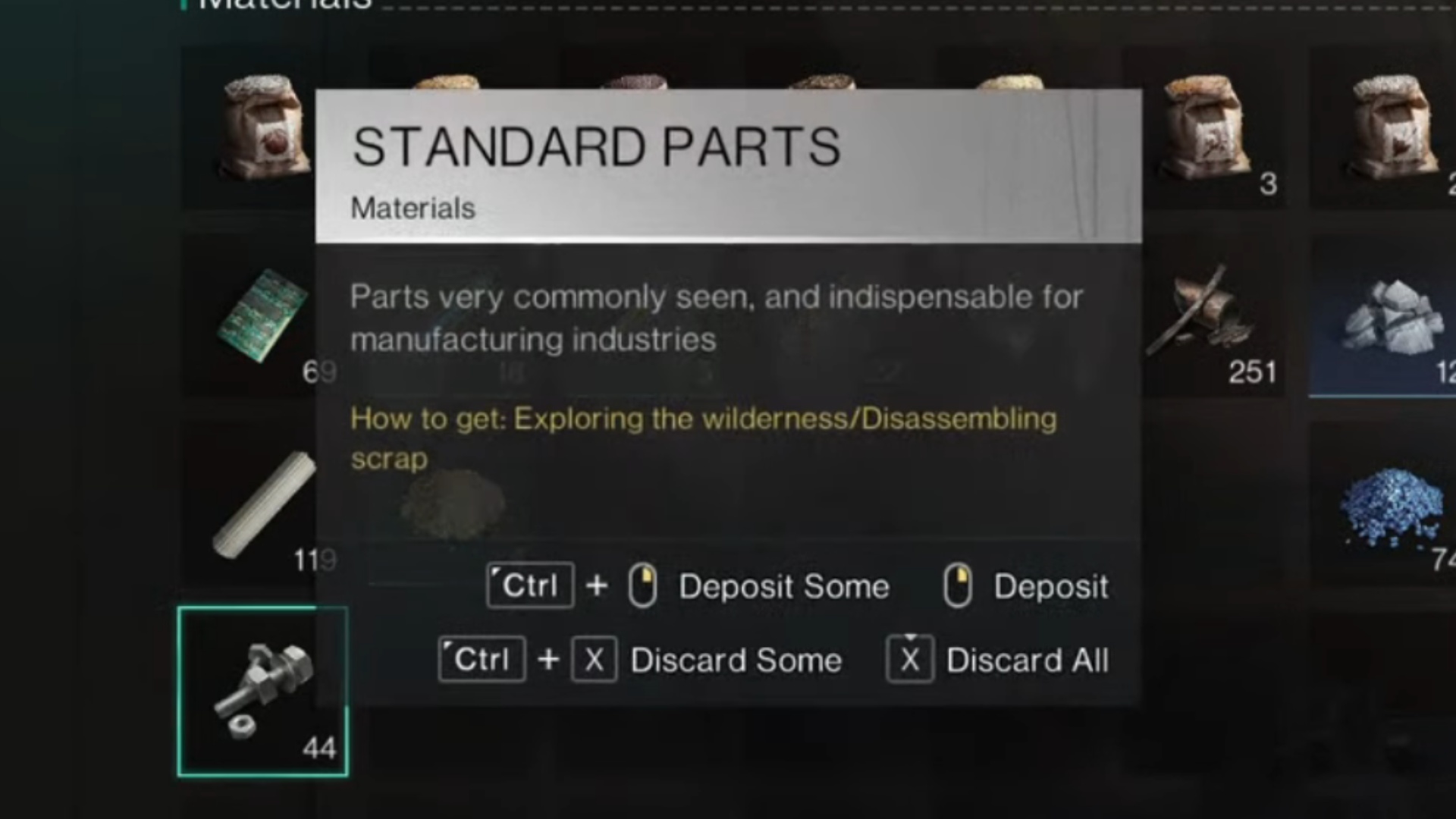 Once Human Standard Parts