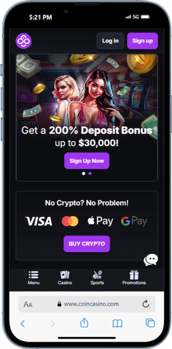 CoinCasino No KYC Casino