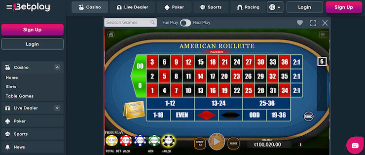 Table Games at No ID Casinos