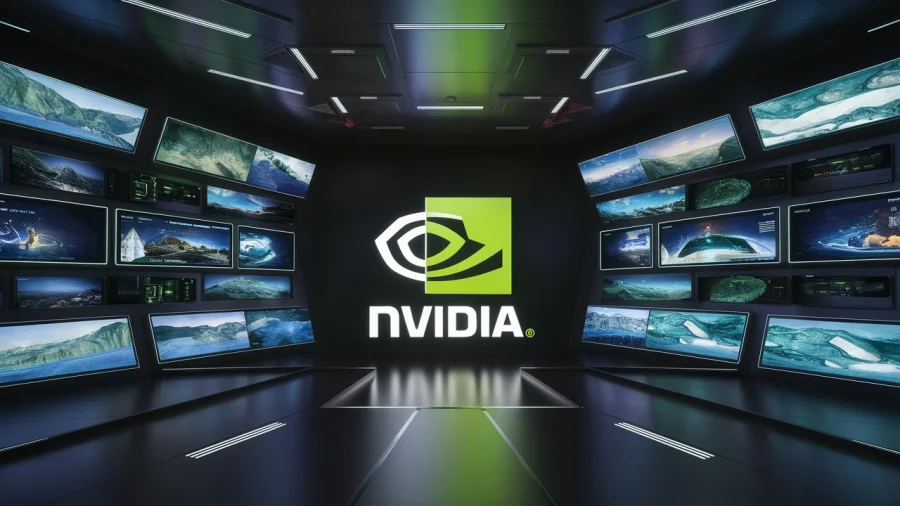 AI inspired image of Nvidia company logo /Nvidia sounded profitability warning.
