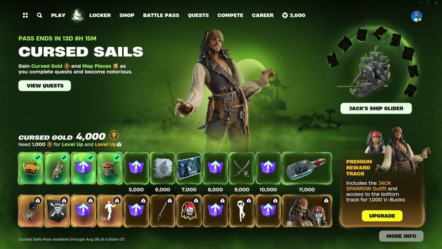 Fortnite: All Cursed Sails quests and when you can unlock them