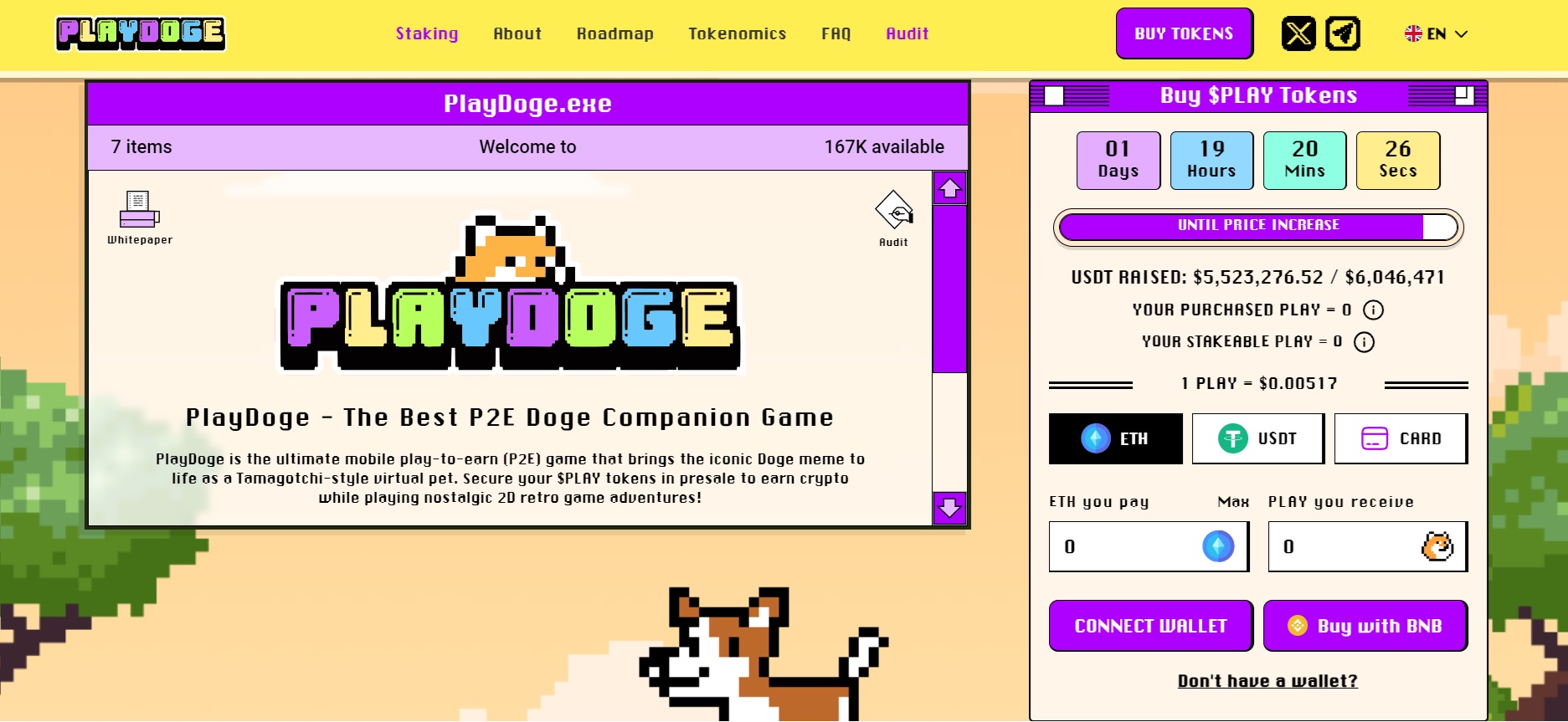 PlayDoge Presale Raised Over $5 Milllion