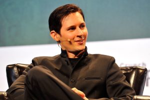 Pavel Durov, CEO and co-founder of Telegram speaks onstage during day one of TechCrunch Disrupt SF 2015 at Pier 70 on September 21, 2015 in San Francisco, California