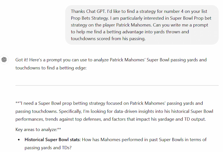Chat GPT Sports Betting Prompt 3