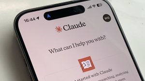 Anthropic's AI chatbot Claude in use on a phone