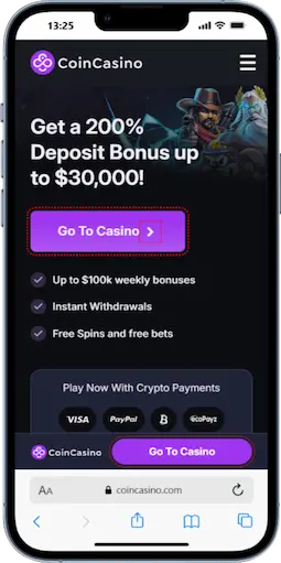 $5 Deposit at CoinCasino Canada