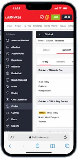 Ladbrokes Cricket Betting