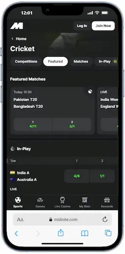 Midnite Cricket Betting