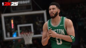 Jayson Tatum of the Boston Celtics as he appears in NBA 2K25