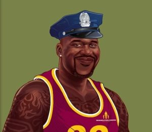 An NFT image of Shaq