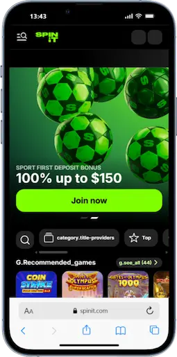 $5 Deposit at Spinit Casino Canada