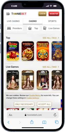 $5 Deposit at ToonieBet Casino Canada