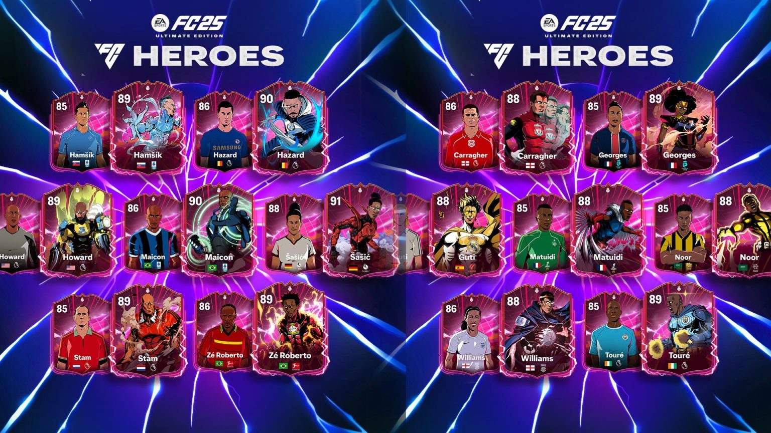 EA FC 25 Heroes: A full list of new and returning players