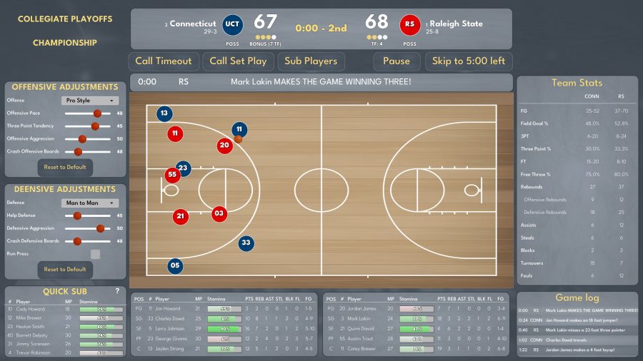 Indie Basketball management sim gets ready to grasp the resurgent interest in college sports games