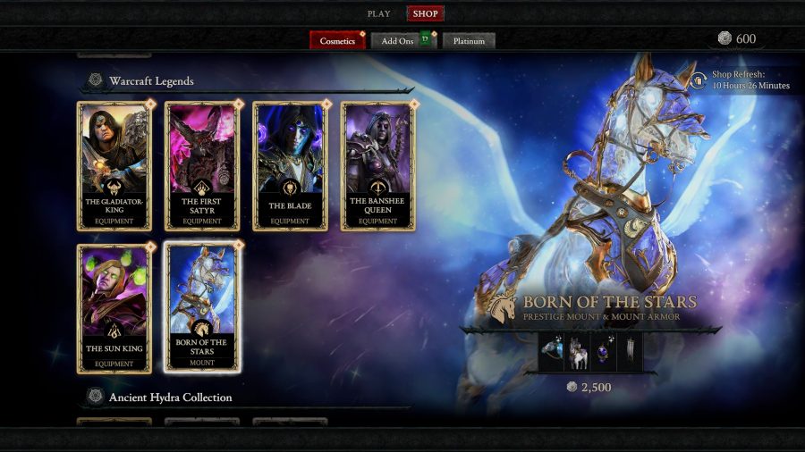 The Celestial Steed in the Born of the Stars bundle Diablo IV