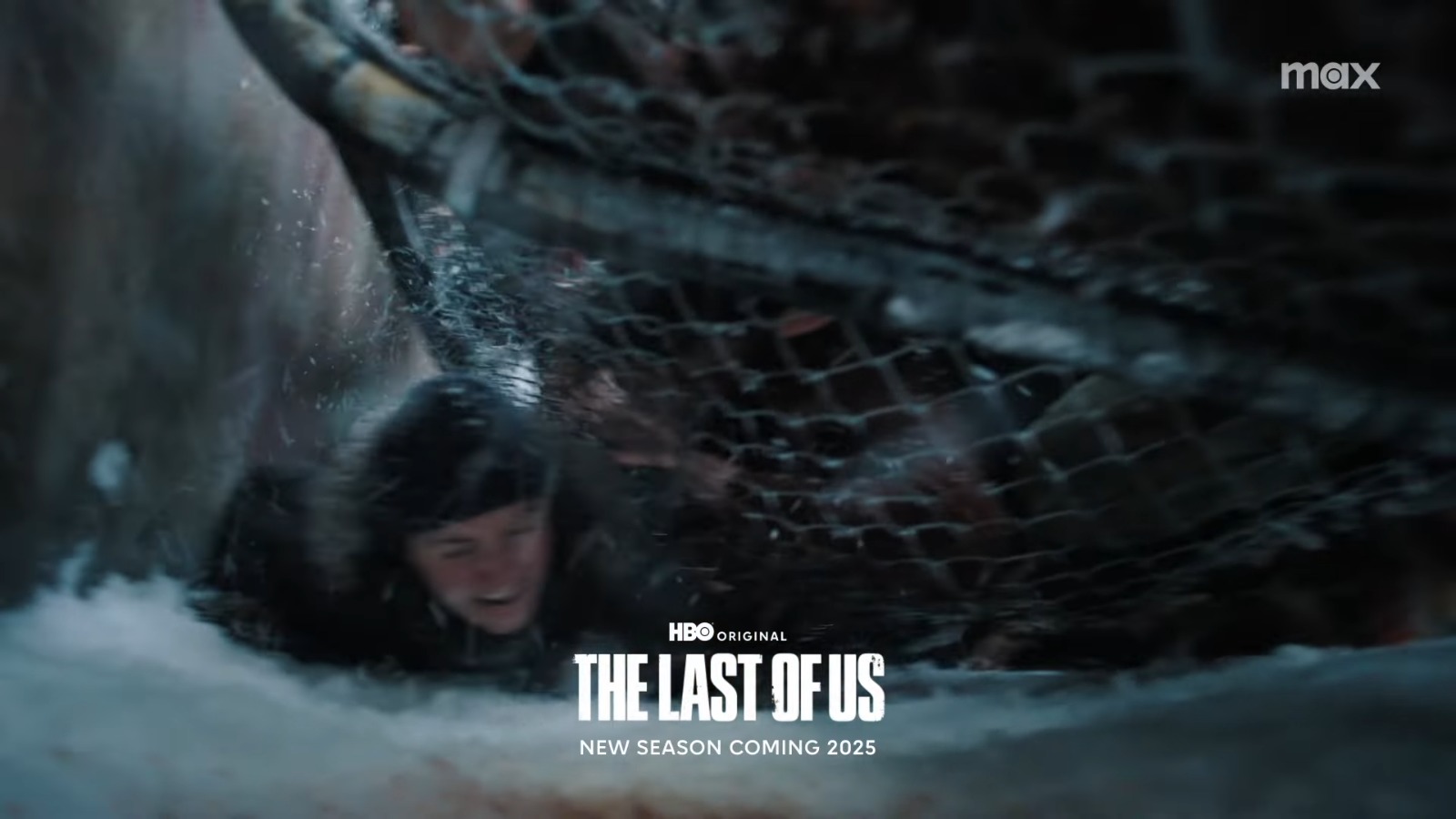 Abby in the snow in the last of us season 2 trailer