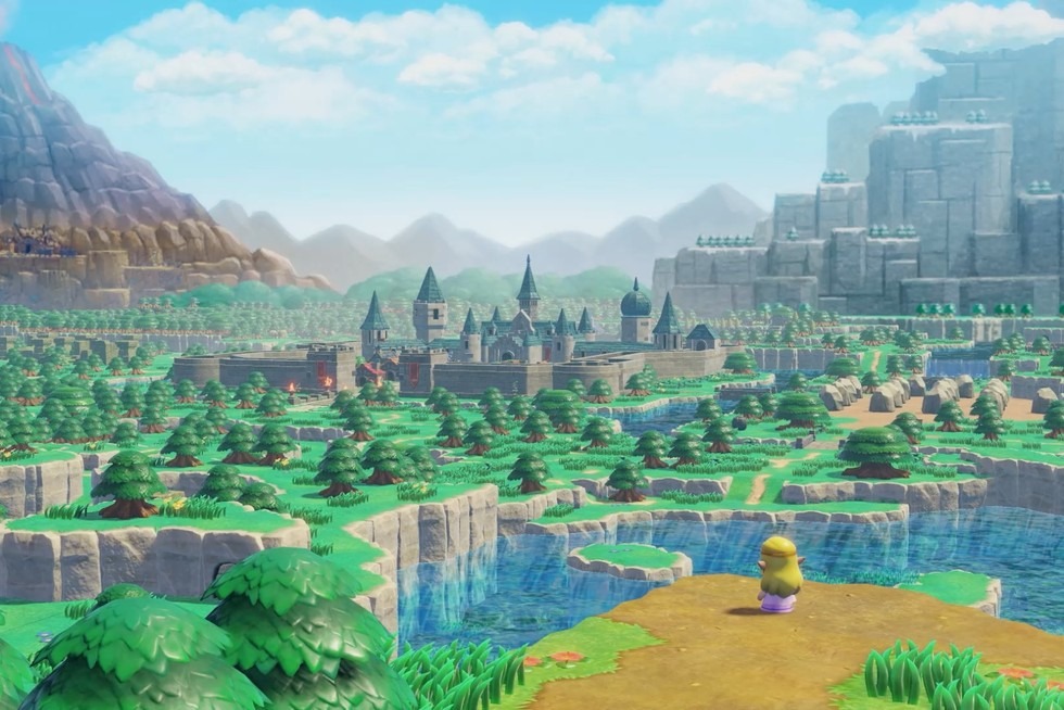 Zelda overlooking the land in the legend of zelda: echoes of wisdom