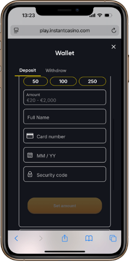 Enter Your Gigadat Casino Login Details & Deposit