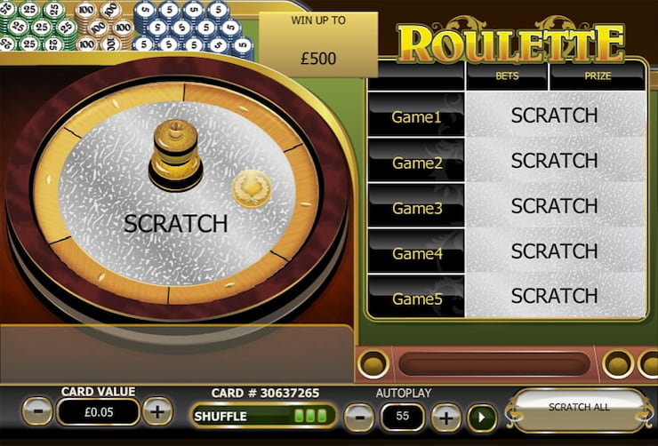 Roulette Scratch Cards