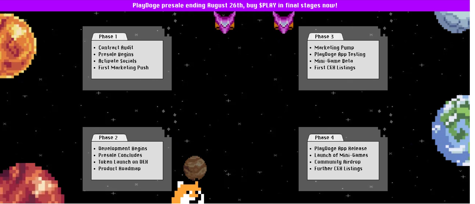 PlayDoge Roadmap