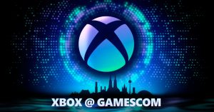 title image with the Xbox Series X logo announcing Xbox's presence at Gamescom 2024