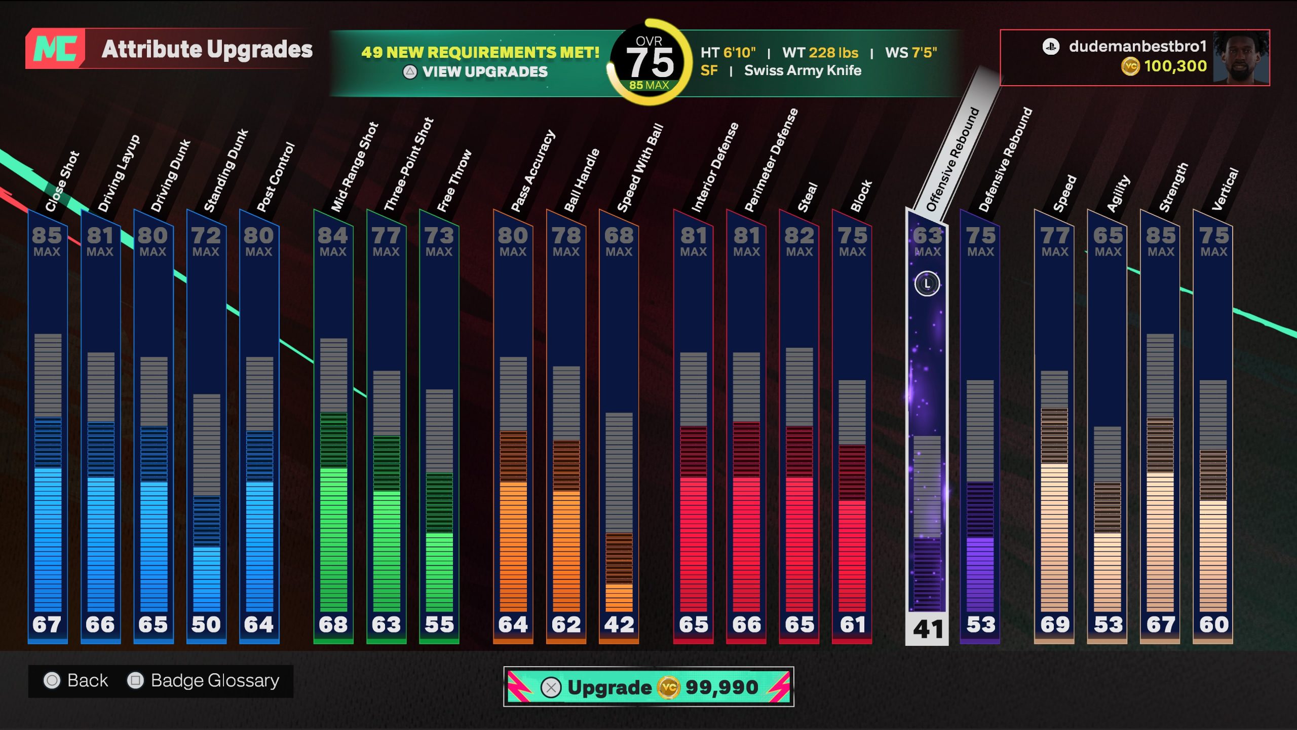 Tela De Progressão No Nba 2K25