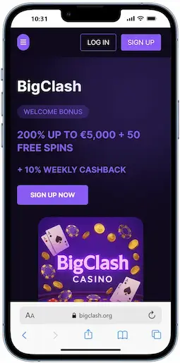 BigClash $1 Deposit Casino Canada