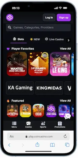 CoinCasino $1 Deposit Casino Canada