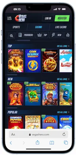 Vegas Hero $1 Deposit Casino Canada