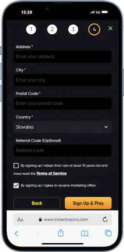 Step 5 - Add Address and Contact Details