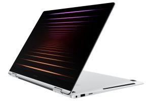 Samsung laptop on a white background