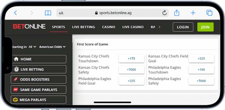 Super Bowl Team Betting