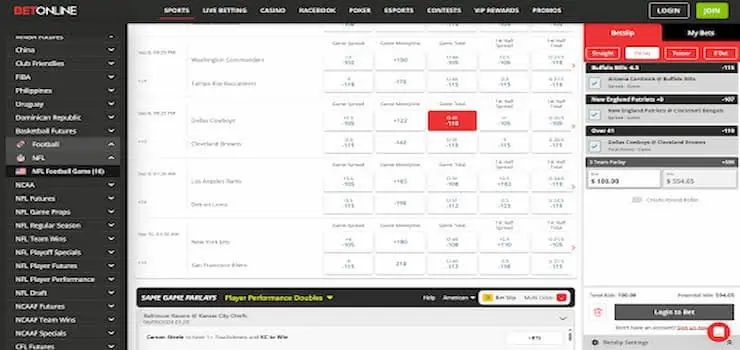 Teaser Odds and Bet Calculation