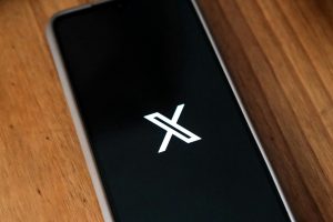 The X logo on an iPhone