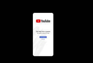 YouTube get help from a parent is an option for teens