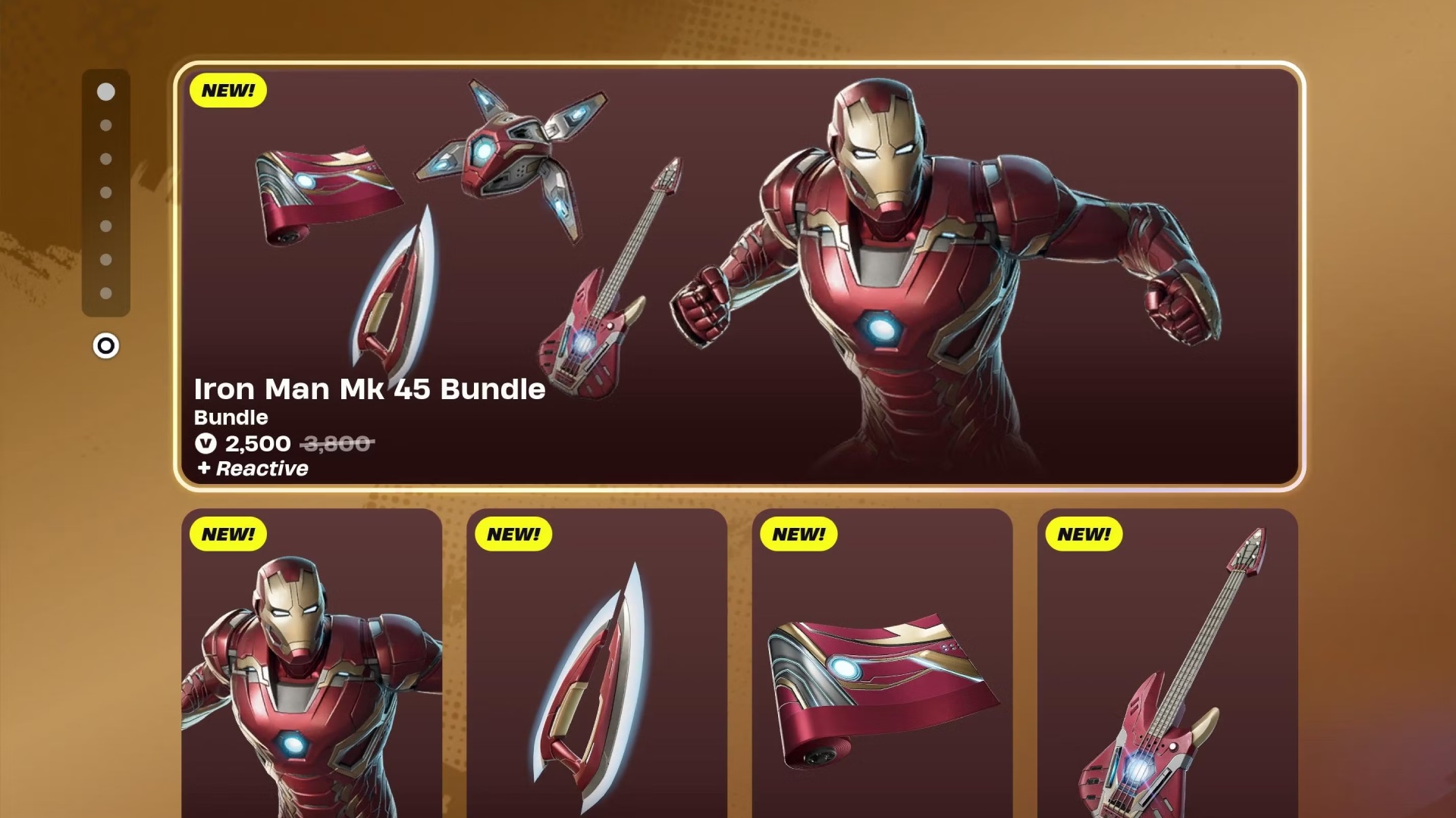 iron man skin bundle fortnite